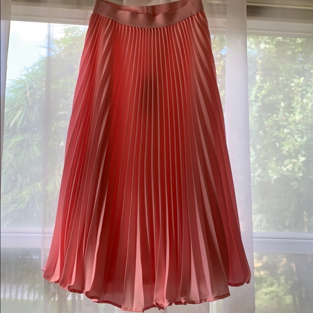 Pink Pleated Skirt